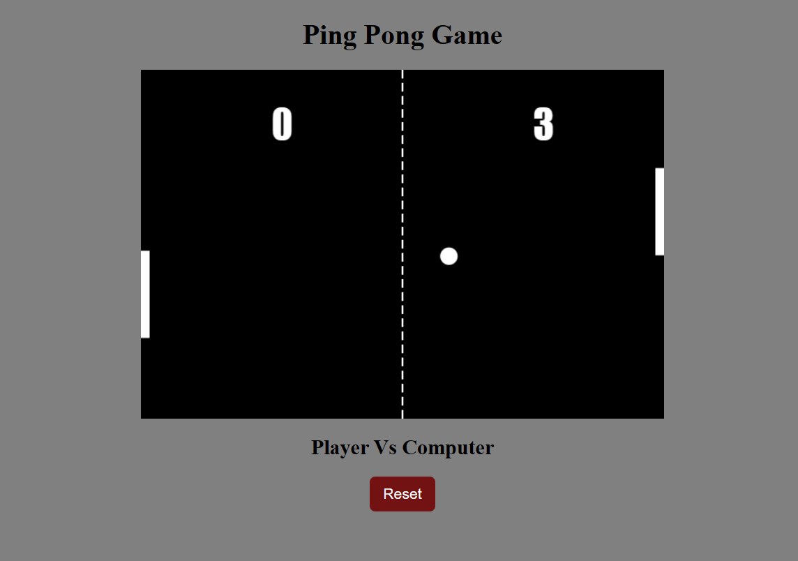 Ping Pong Game